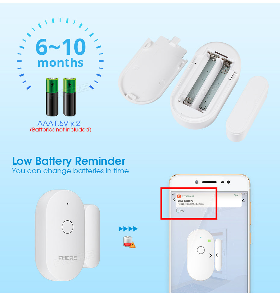 Tuya Smart WiFi Door Sensor Door Open