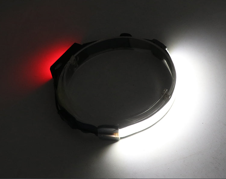 Led Headlamp Built-in Battery Rechargeable Headlight Head Waterproof Lamp White & Red Lighting for Camping Working