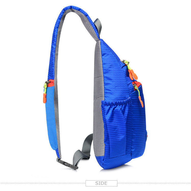 Waterproof Nylon Outdoor Sports Anti Theft Bag Climbing Hiking Cycling Bottle Holder Shoulder Cross Body Chest Bag