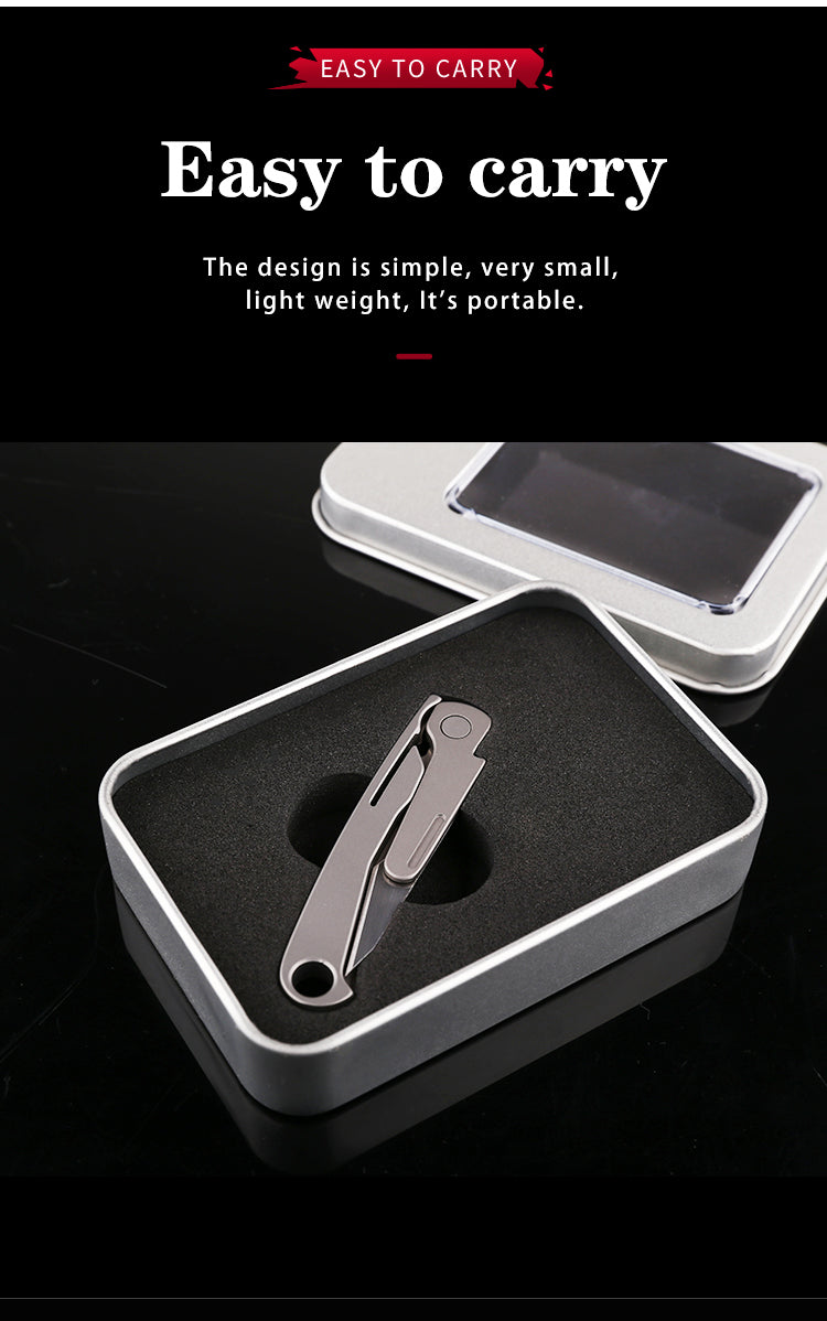 Folding knife multi-functional emergency medical EDC titanium