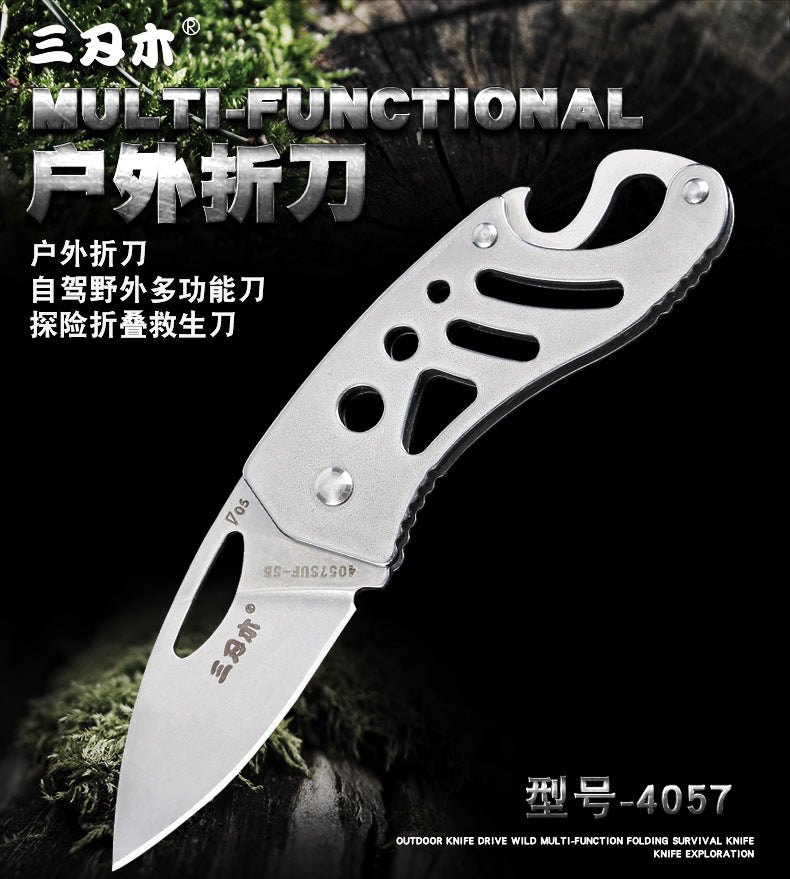 Bushcraft Folding knife multi-functional emergency medical EDC knife