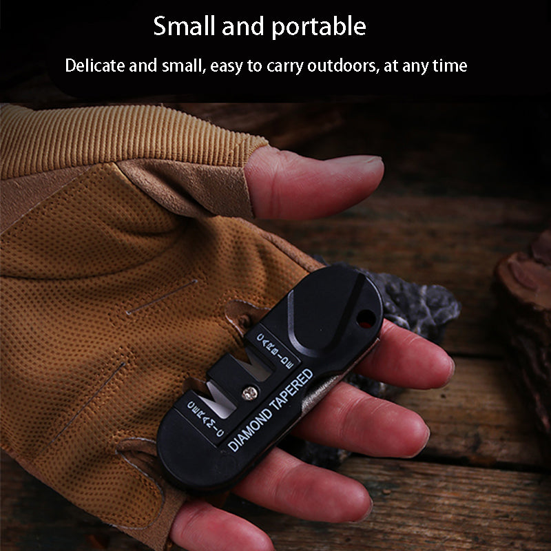 Outdoor Pocket Knife Sharpener Camping Equipment Portable Durable Outdoor Survival Tools Multifunctional Fish Hook Sharpen Stone