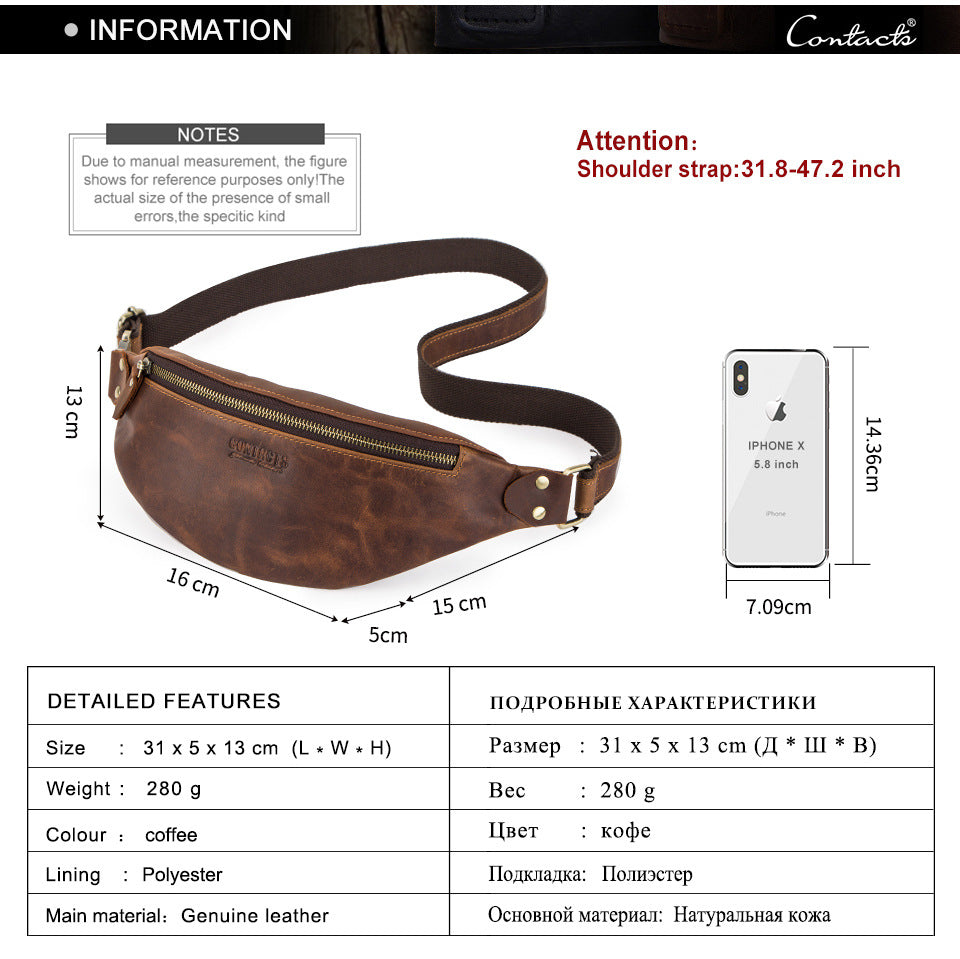 Fashionable Waist Bag for Men