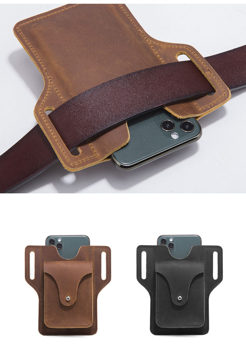 Leather Phone Case Belt for Outdoors