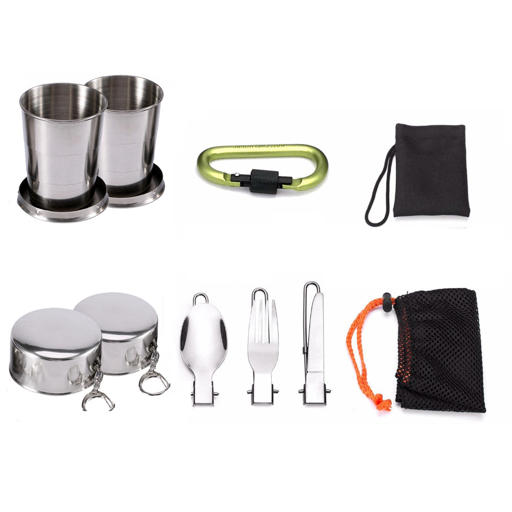 Outdoor Pots Pans Camping Cookware Picnic Cooking Set