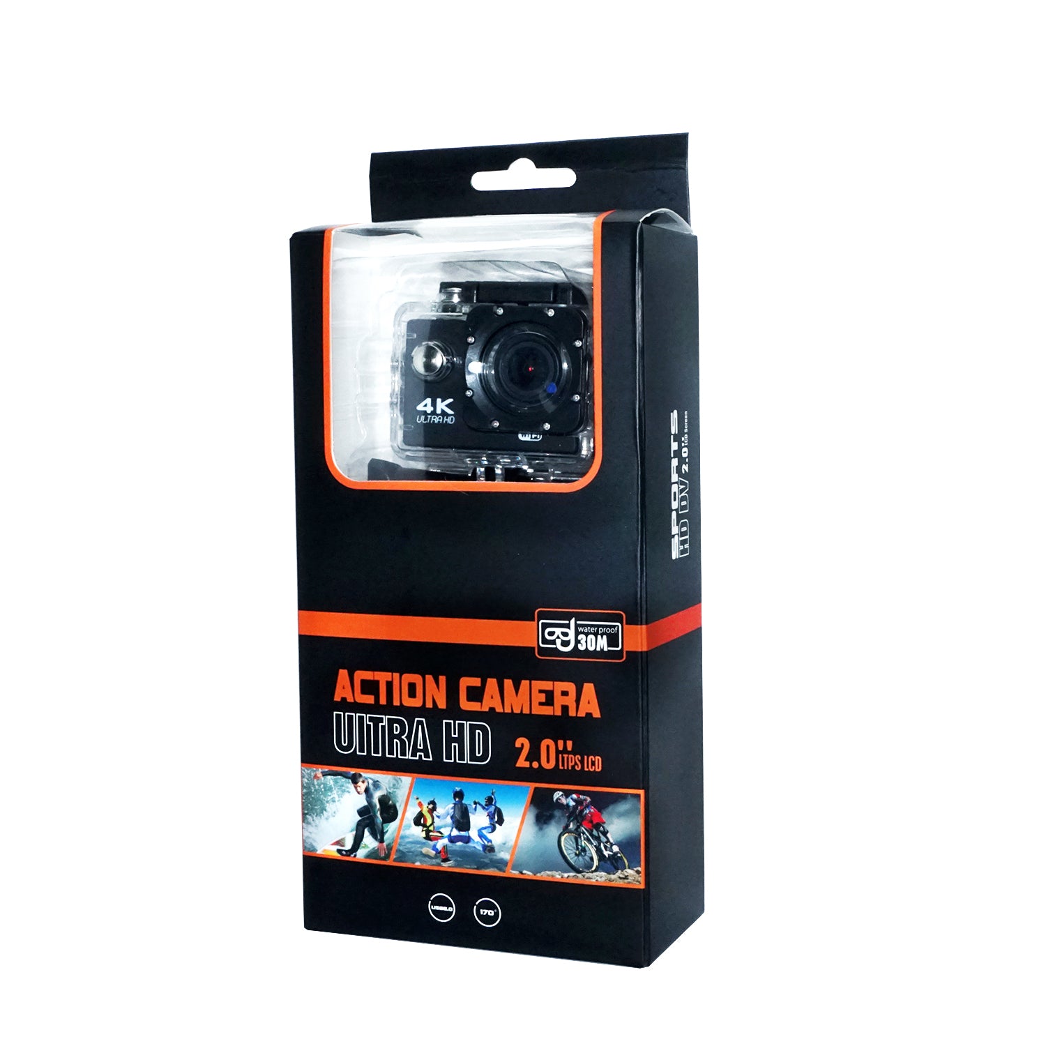 30m Underwater Sports Camera 1080P 2 inch LCD Camera