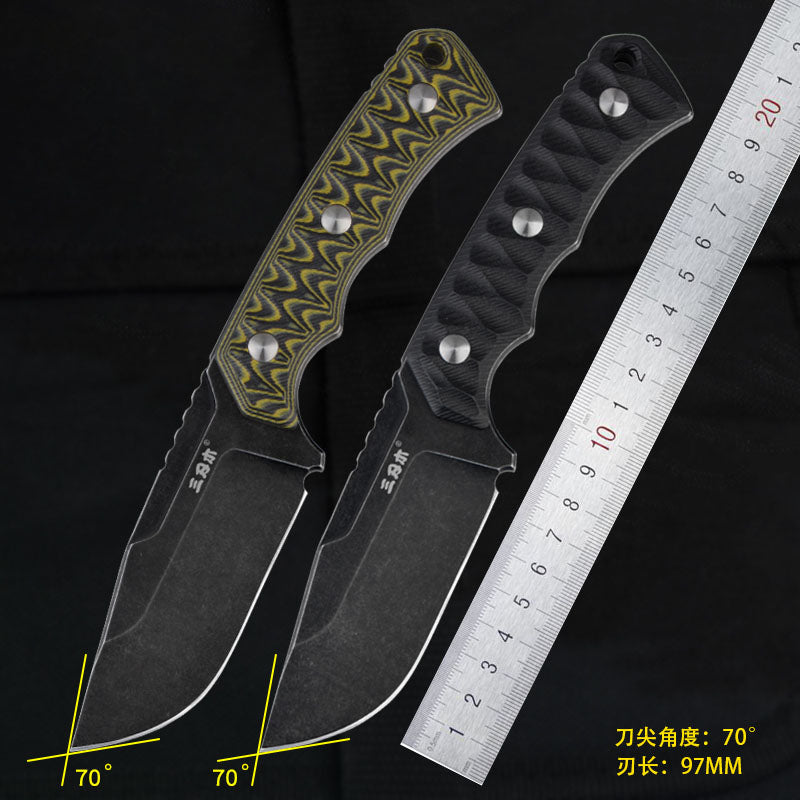 Outdoor Straight Knife Tactical Camping Hunting Knife