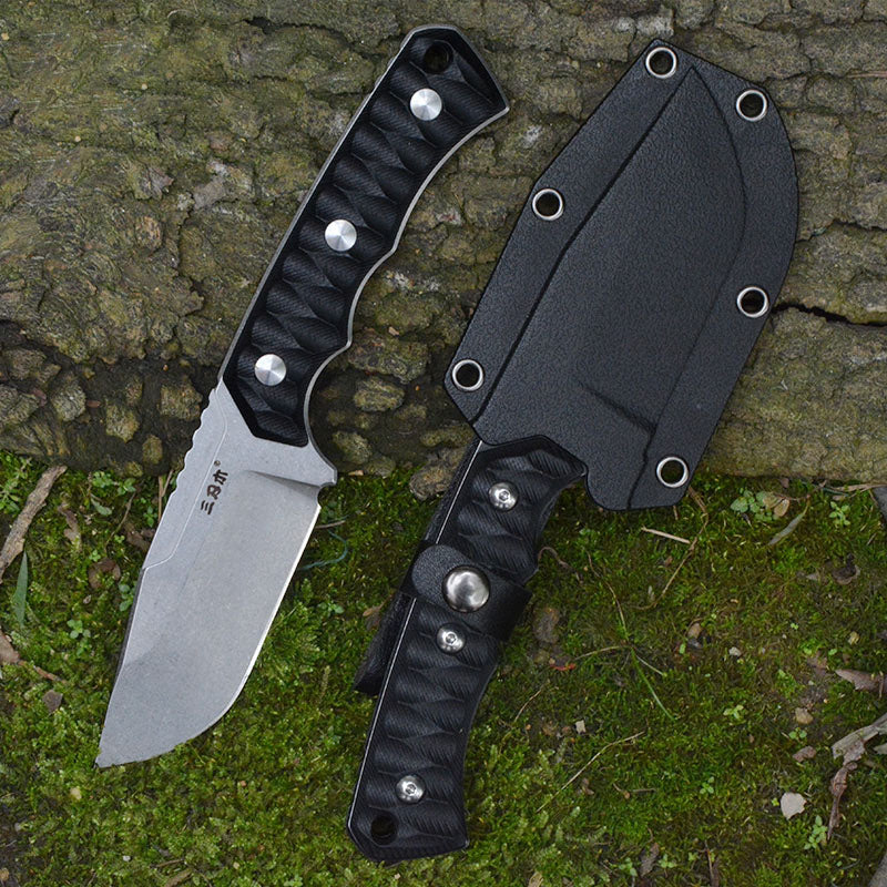 Outdoor Straight Knife Tactical Camping Hunting Knife