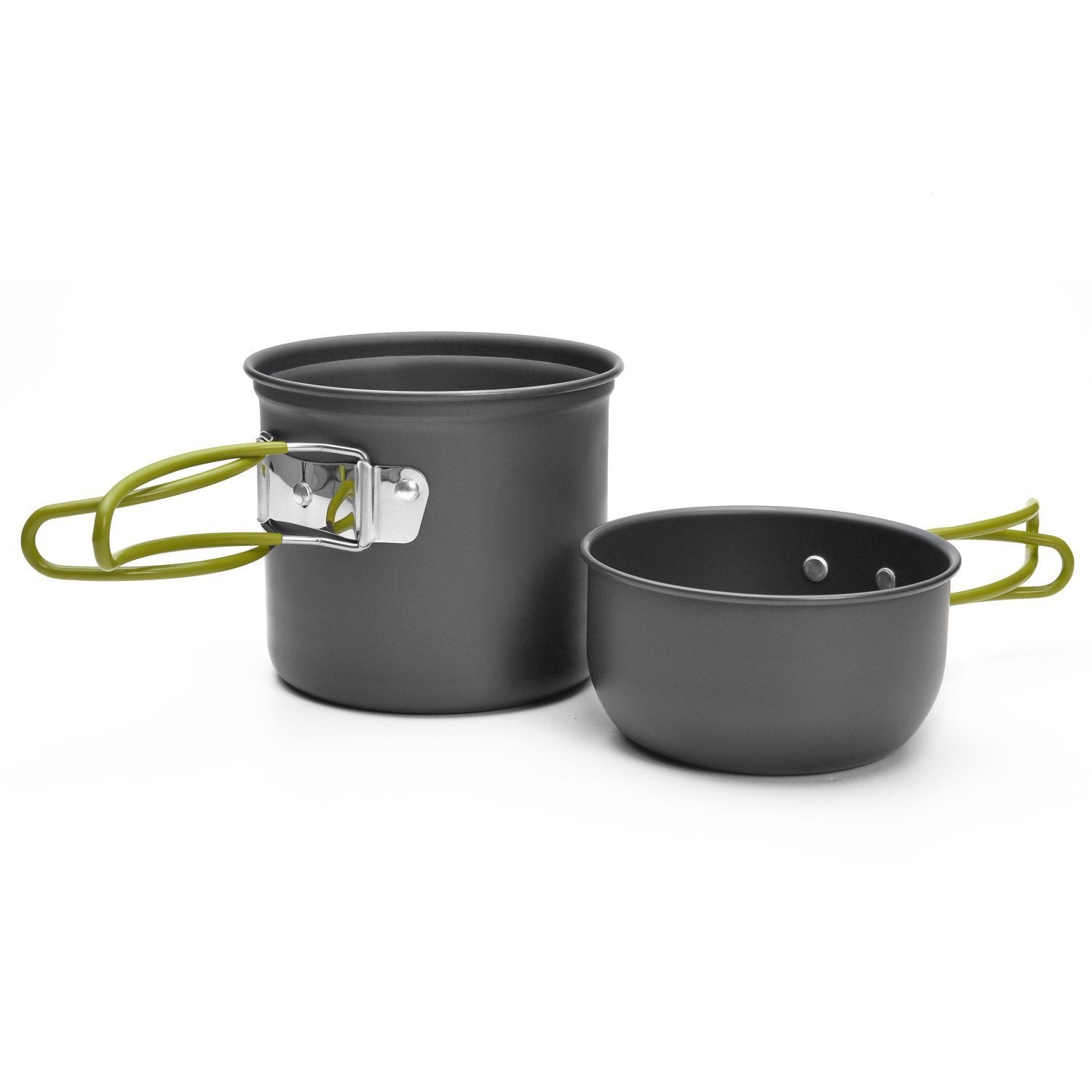 Camping Cookware Mess Kit with Mini Stove,Lightweight Pot Tank Bracket