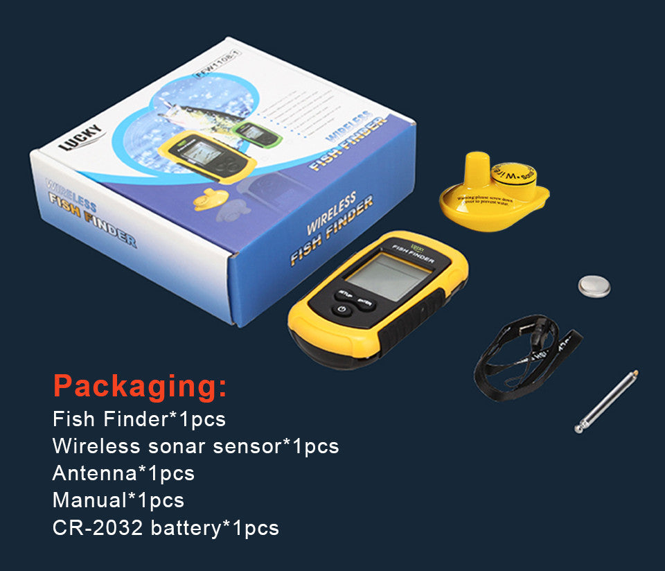 Fish Finder Portable Echo Sounder Sonar Depth Ocean River Wireless Fish Finder