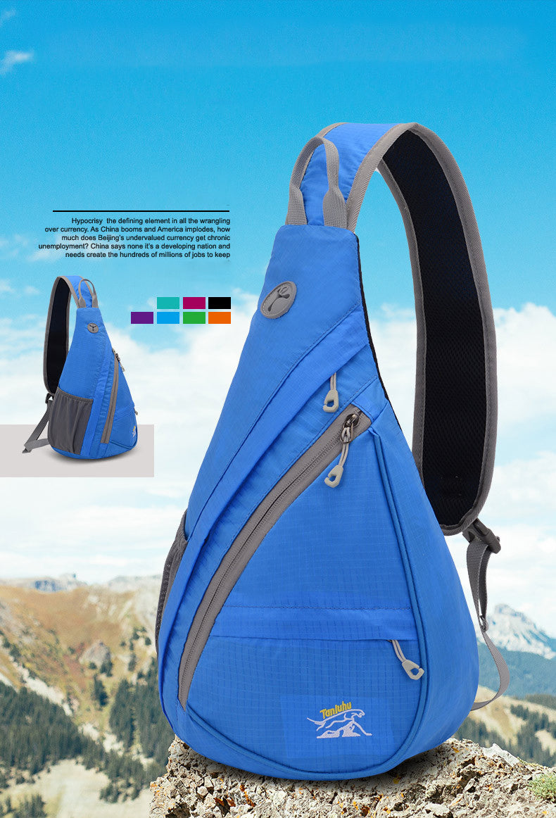 Nylon Sports Bag Men Women Chest Bag Outdoor Climbing Hiking Bag