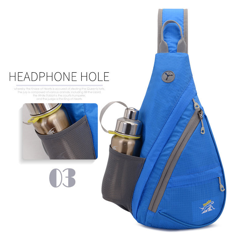 Nylon Sports Bag Men Women Chest Bag Outdoor Climbing Hiking Bag