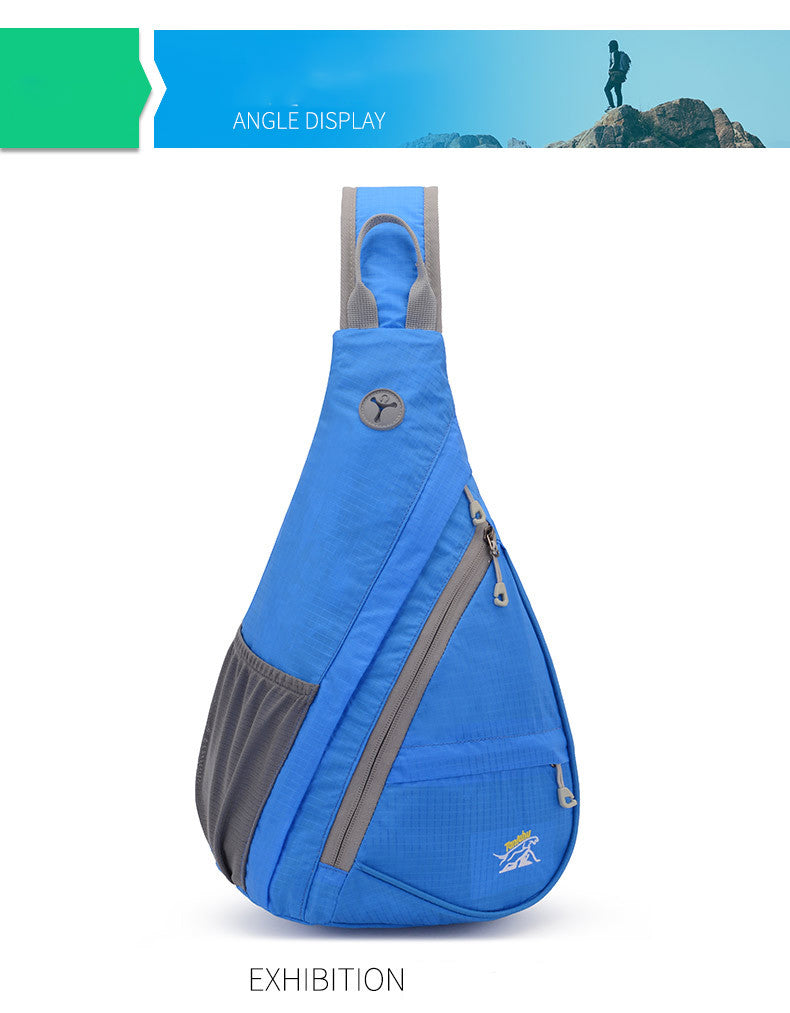 Nylon Sports Bag Men Women Chest Bag Outdoor Climbing Hiking Bag