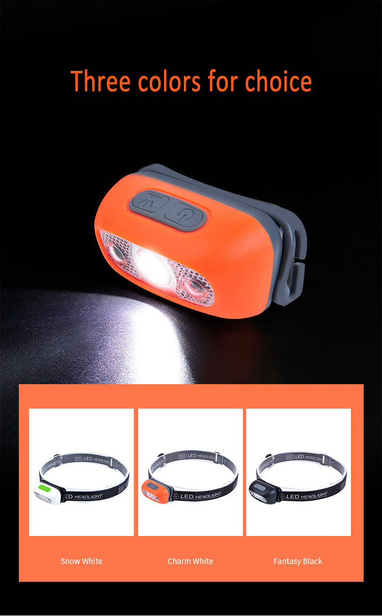 Weightlight Runing Headlamp With Wave Induction