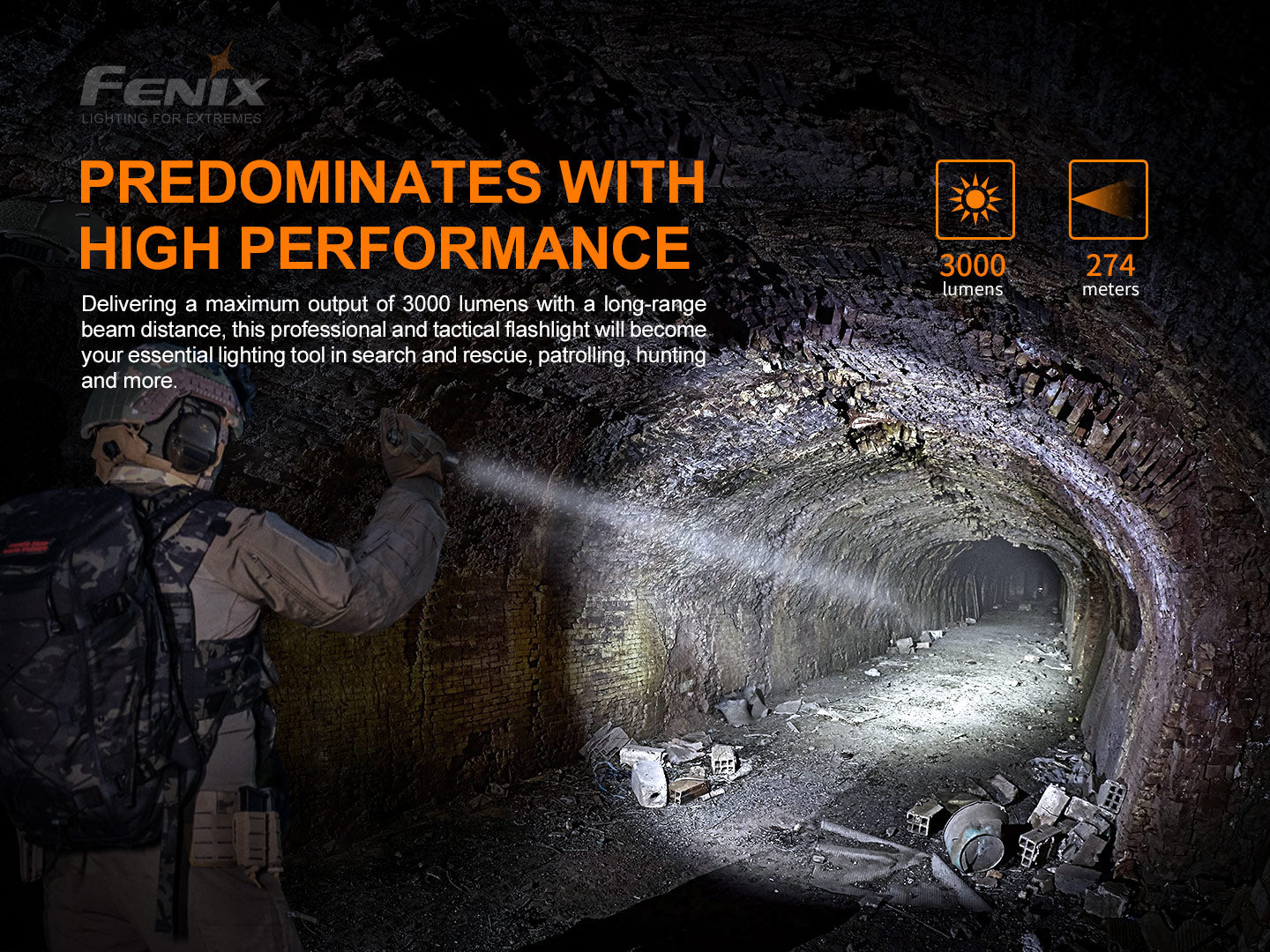 Fenix Tactical Flashlight PD36 Tac