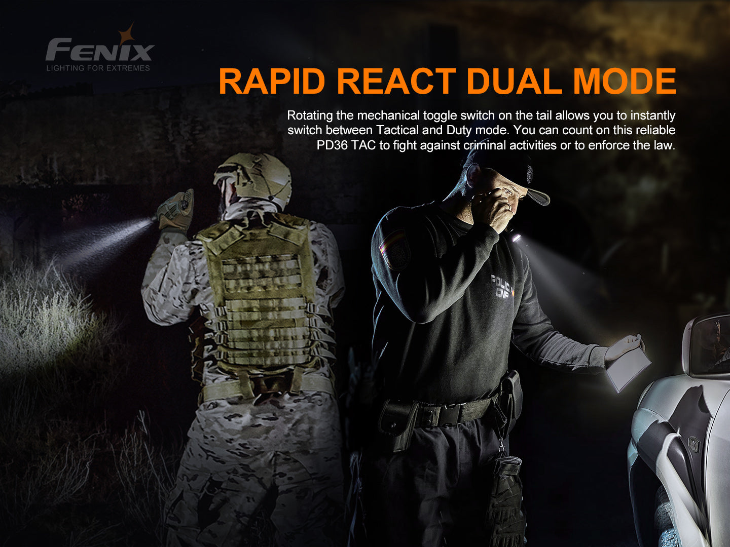 Fenix Tactical Flashlight PD36 Tac