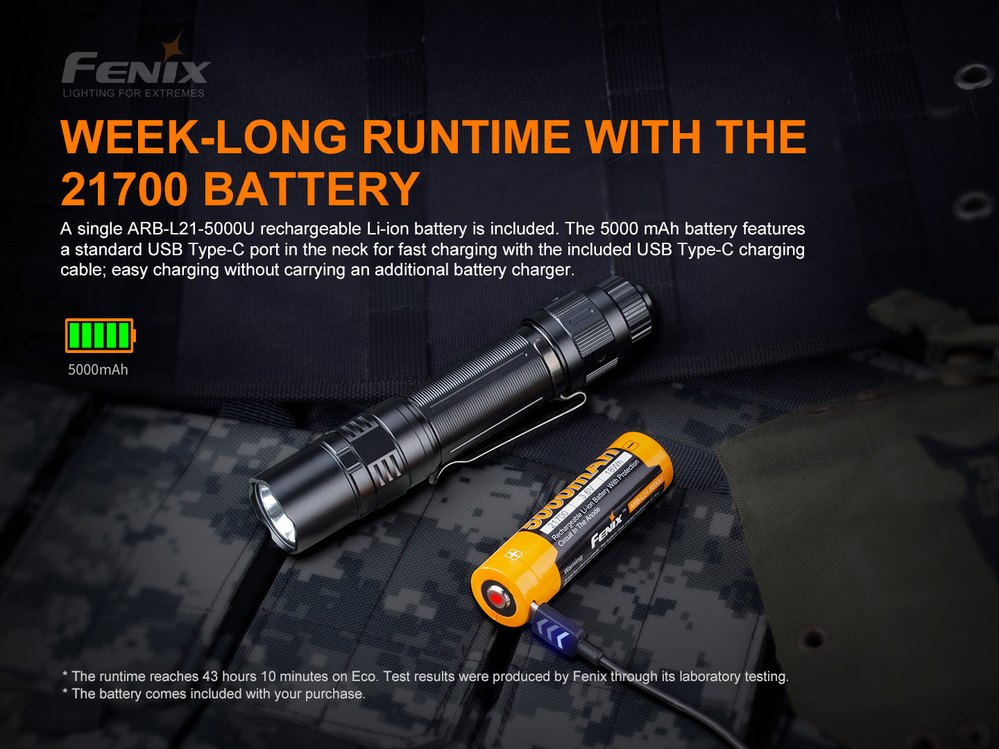 Fenix Tactical Flashlight PD36 Tac