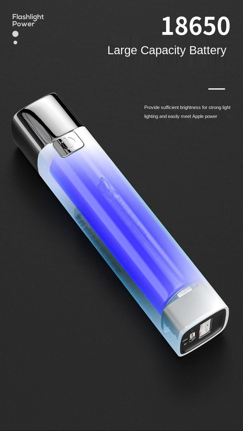 Mini Flashlight Light LED Rechargeable Charging Treasure Multifunctional Bright Field Super Bright