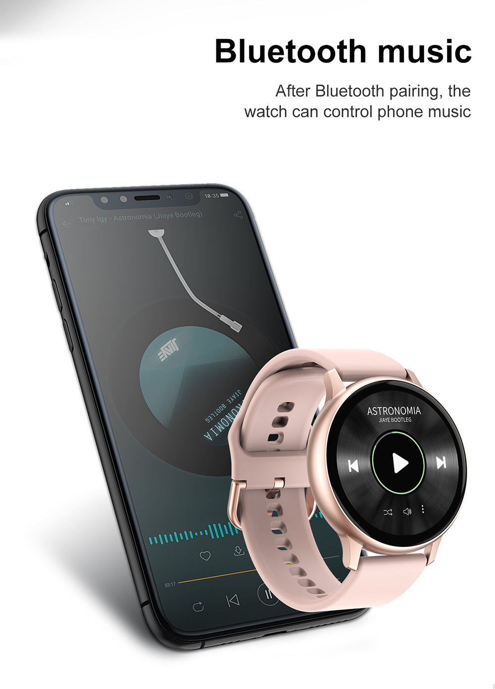 Full Touch Smart Watch Women Waterproof Bracelet ECG Heart Rate Monitor Sleep Monitoring Smartwatch