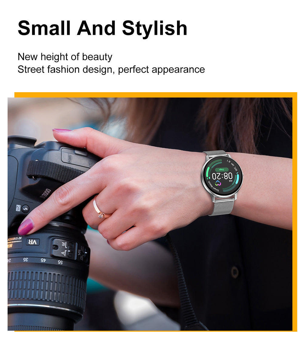 Full Touch Smart Watch Women Waterproof Bracelet ECG Heart Rate Monitor Sleep Monitoring Smartwatch