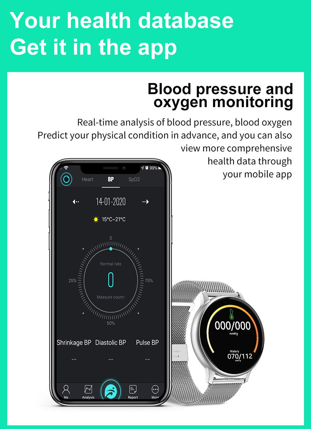 Full Touch Smart Watch Women Waterproof Bracelet ECG Heart Rate Monitor Sleep Monitoring Smartwatch