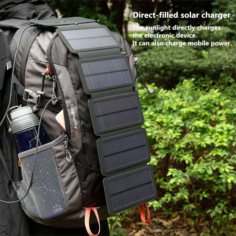 Folding 10W Solar Cells Charger 5V 2.1A USB Output