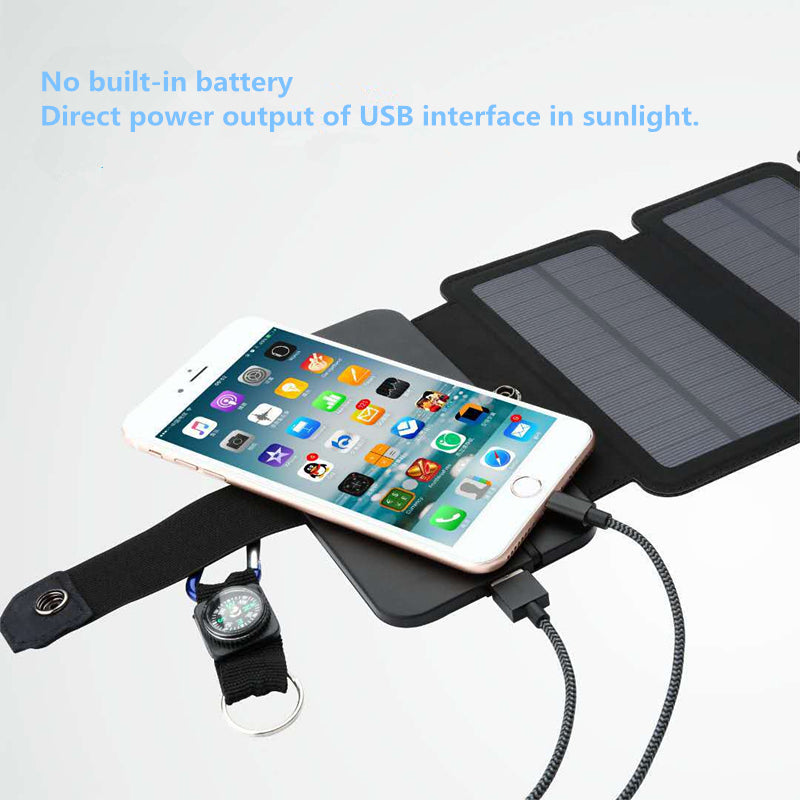 Folding 10W Solar panels fast charger