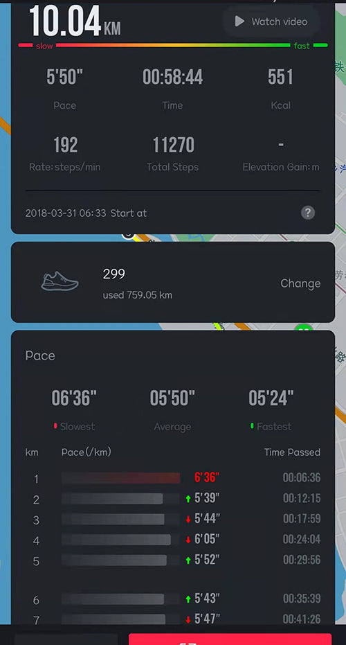 wautton running 10KM