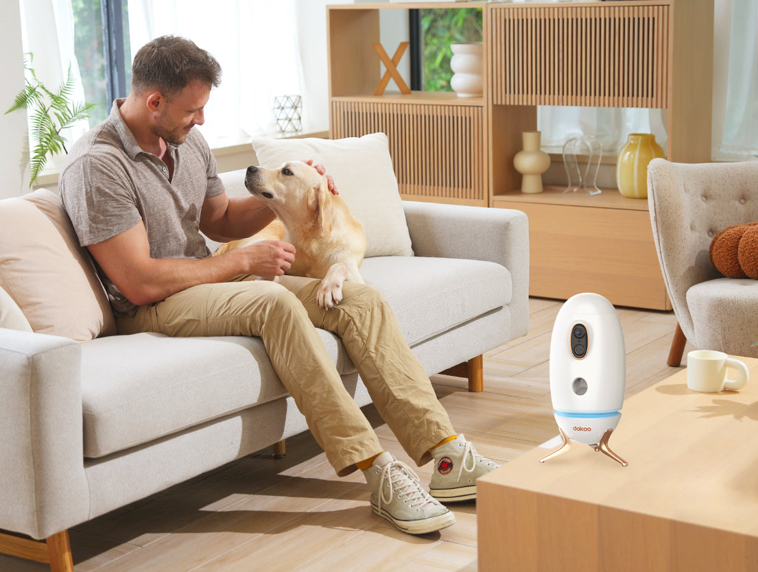 dokoo Pet Dog Camera Treat Dispenser