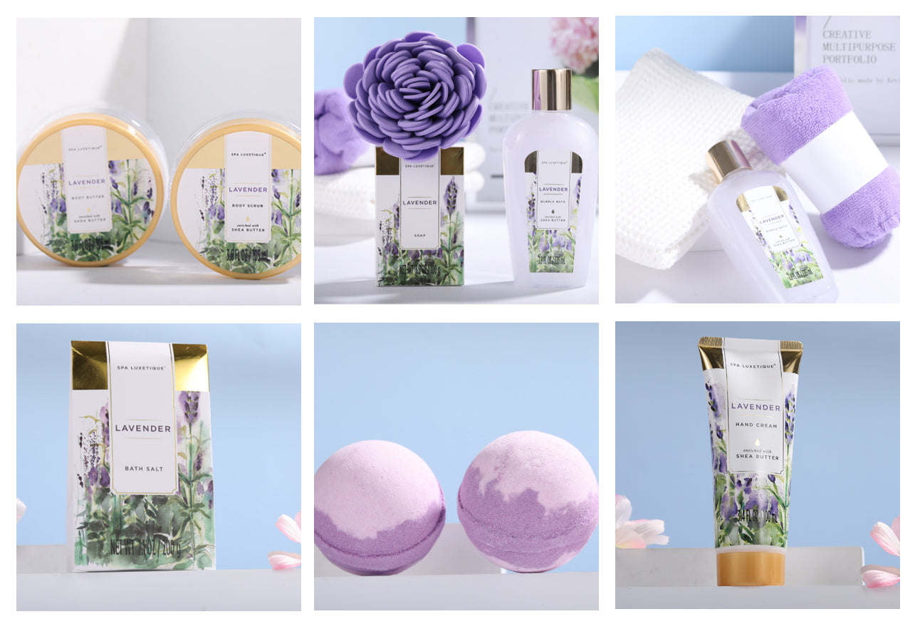 bath & body care routine spa gift basket