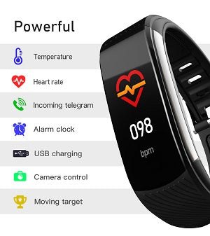 Smart watch and bracelet can instantly monitor heart rate (bpm) easily and quickly.