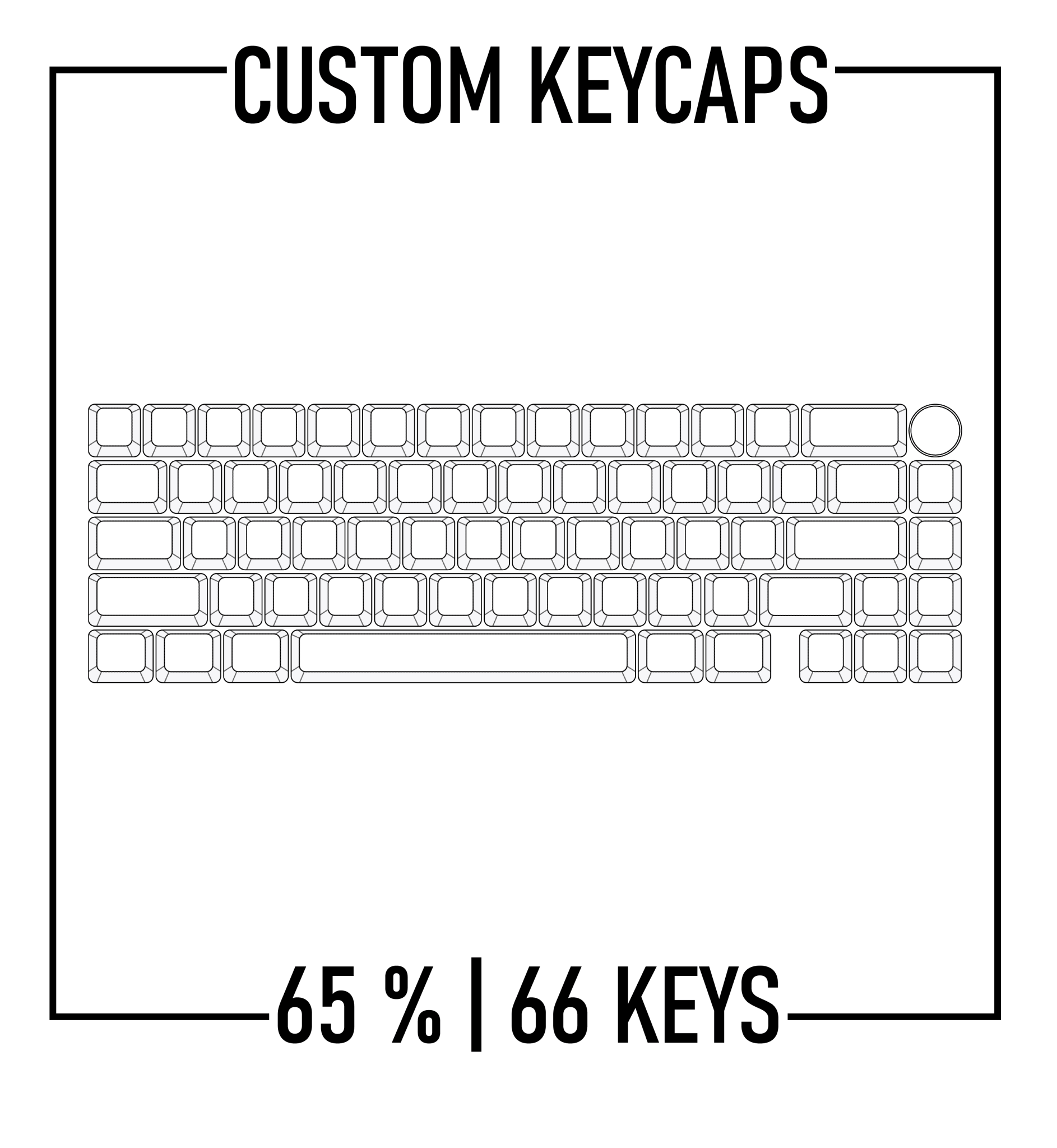 Design Studio - GMK67 Mechanical Keyboard Custom PBT Keycap set ( ANSI )