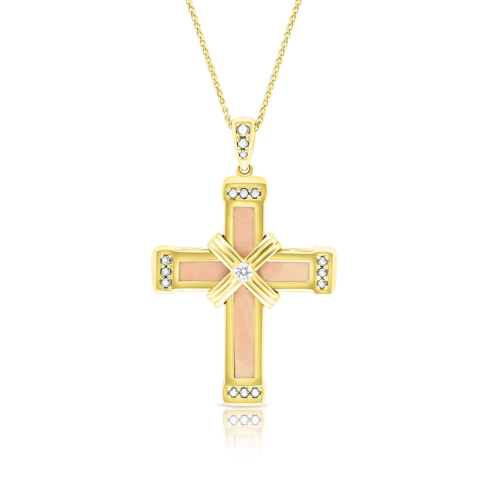 The Eternity Classic Cross - Yellow Gold