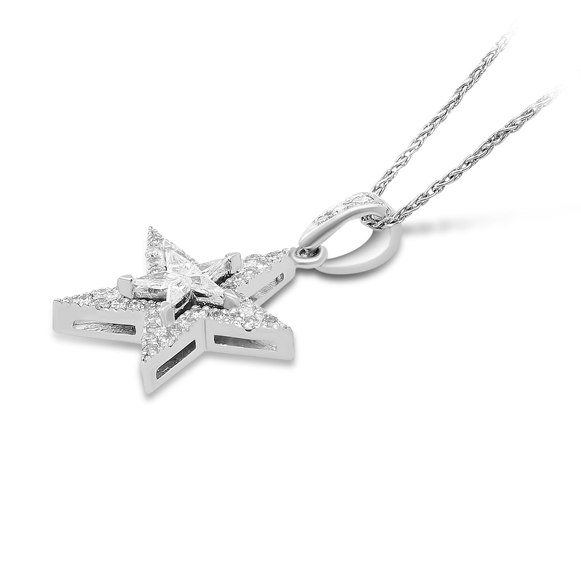 Diamond Star Pendant - .35 Carat