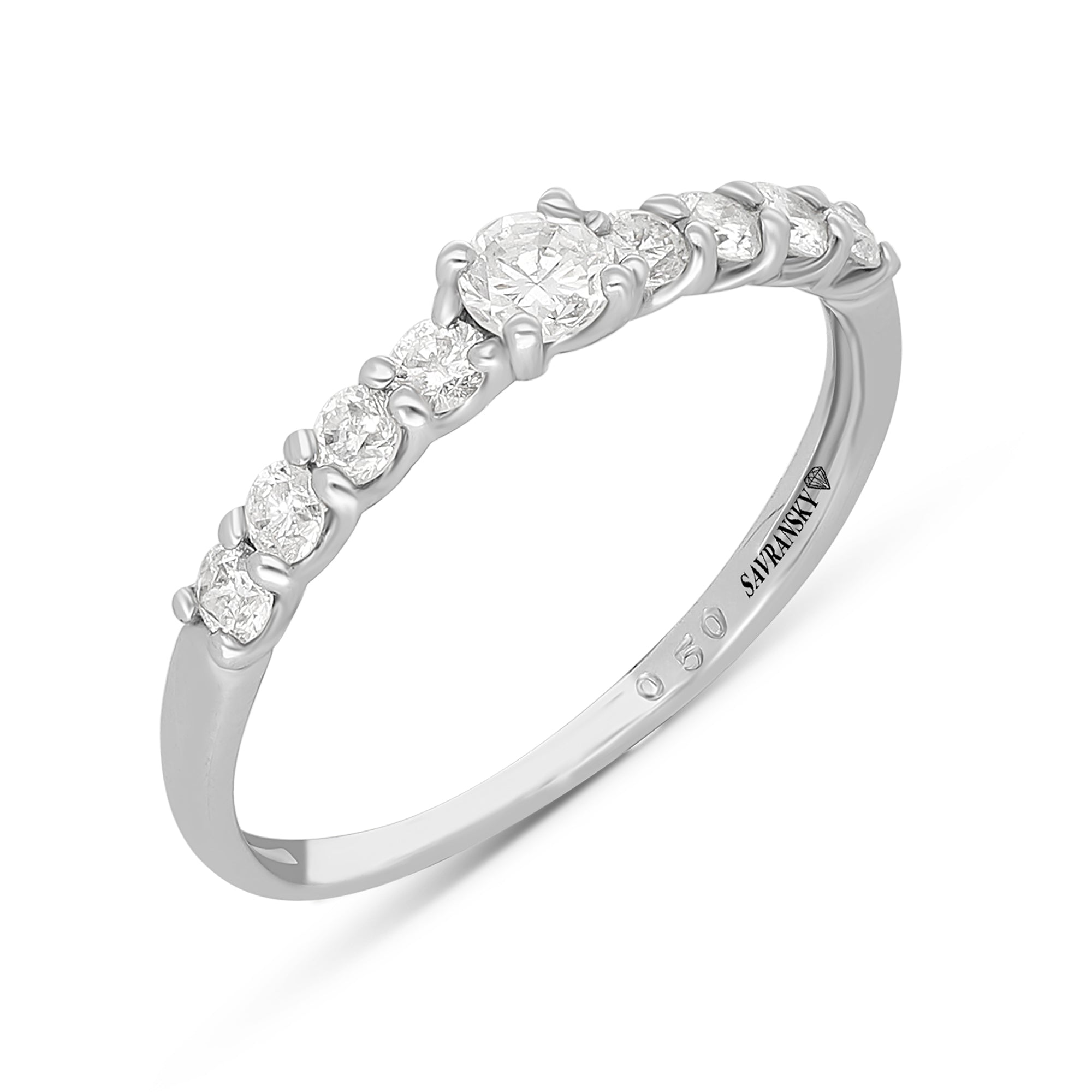 Half Eternity Diamond Ring