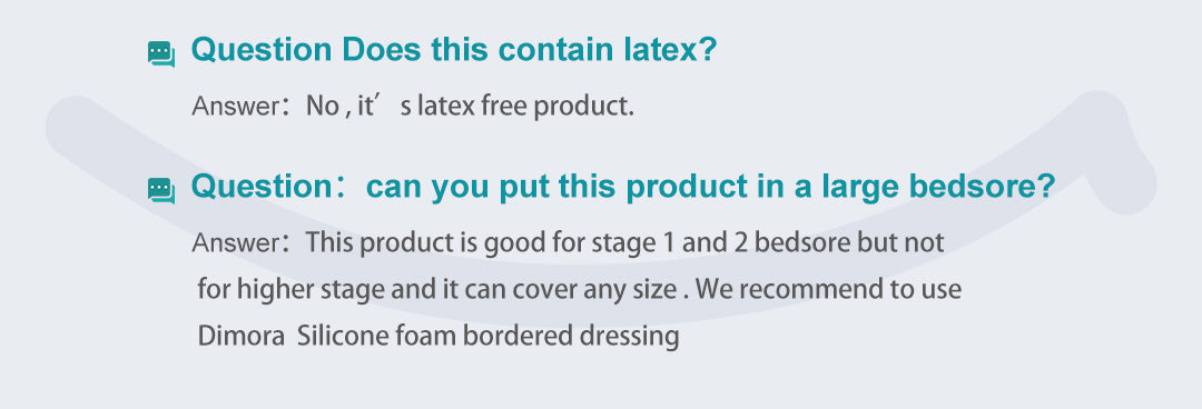 Dimora extra large hydrocolloid dressings FAQs