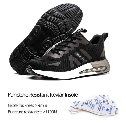 Kevlar pucture resistant midsole for work shoes