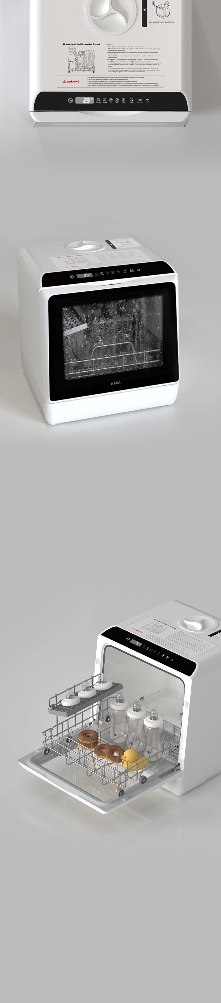 HAVA countertop dishwasher