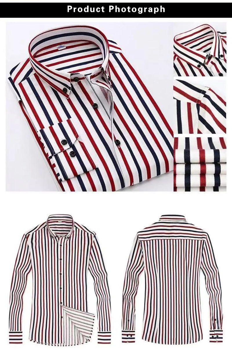 Men's Business Striped Shirt