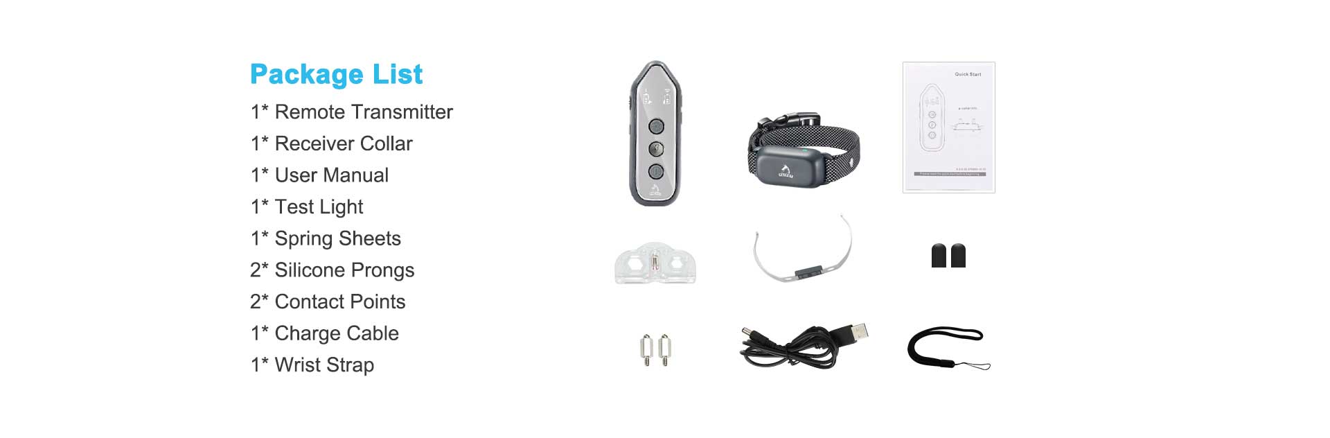 370-Dog-Training-Collar-Package-List