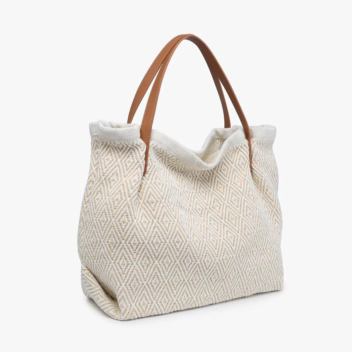 Danielle Boho Cotton Tote w/ Zip Top