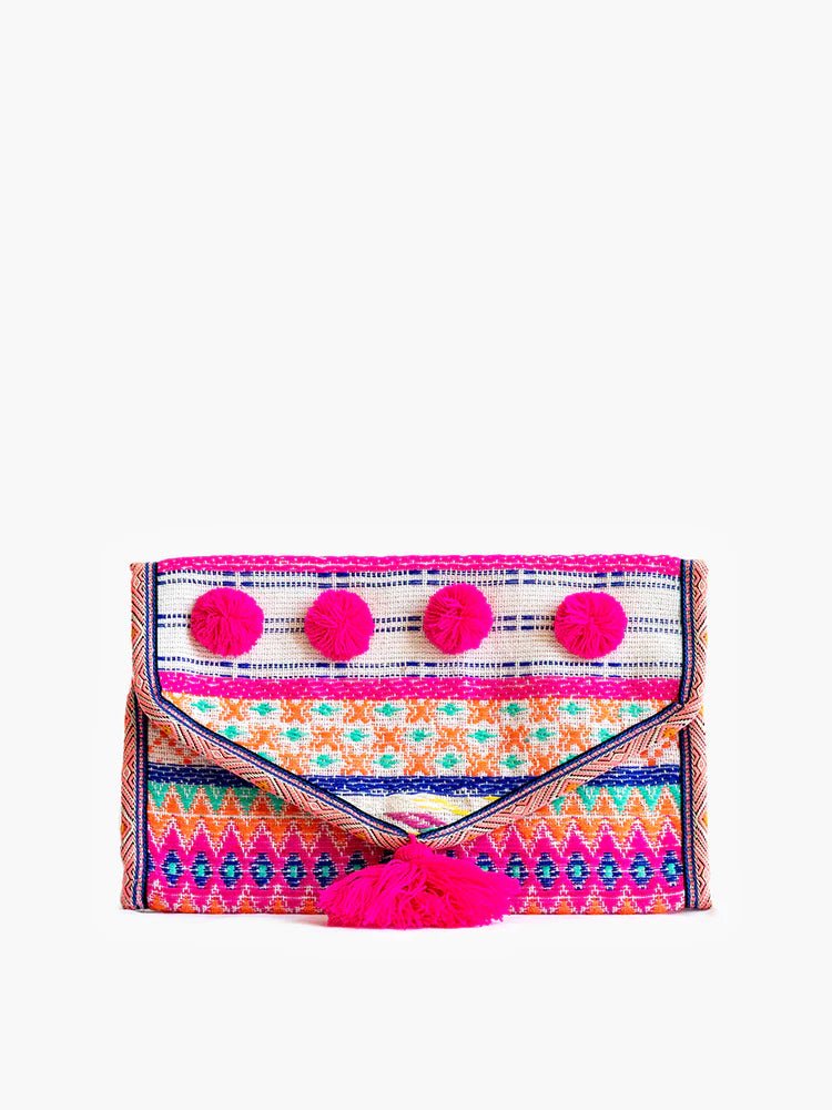 Hot Pink Patterned Jewelry Case