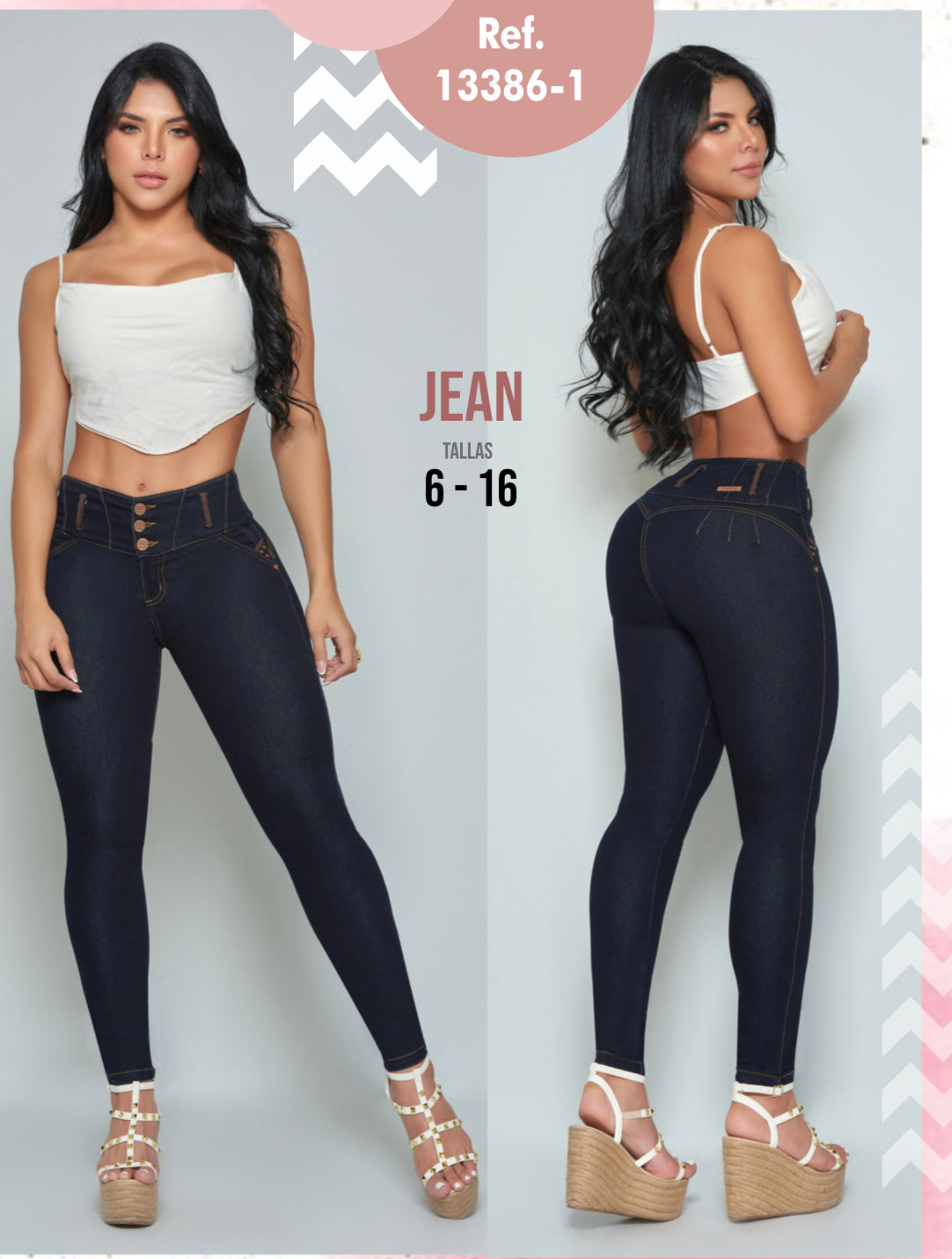 Colombian Push up Jean 13386