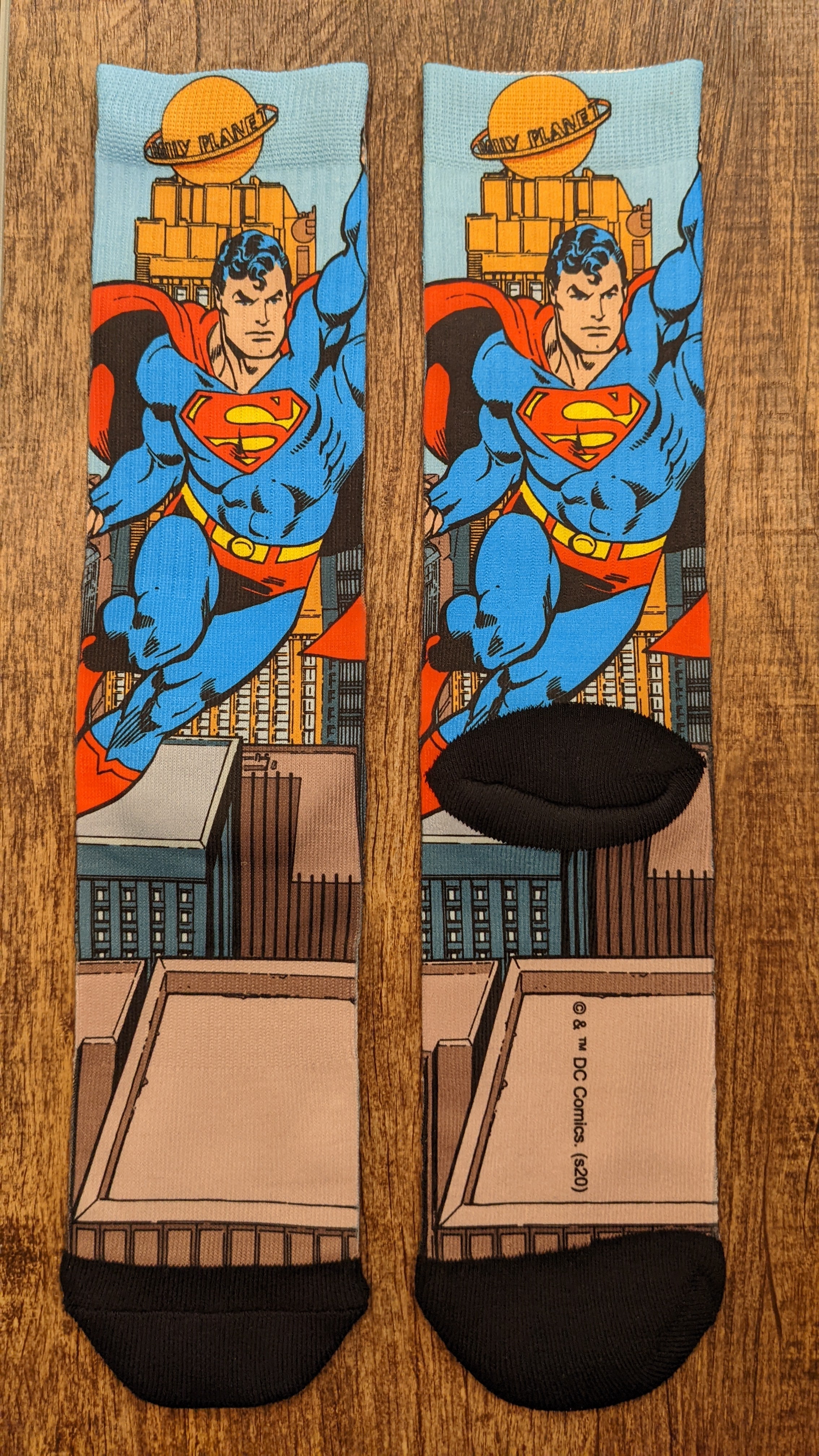 Superman Neal Adams art Dysub socks