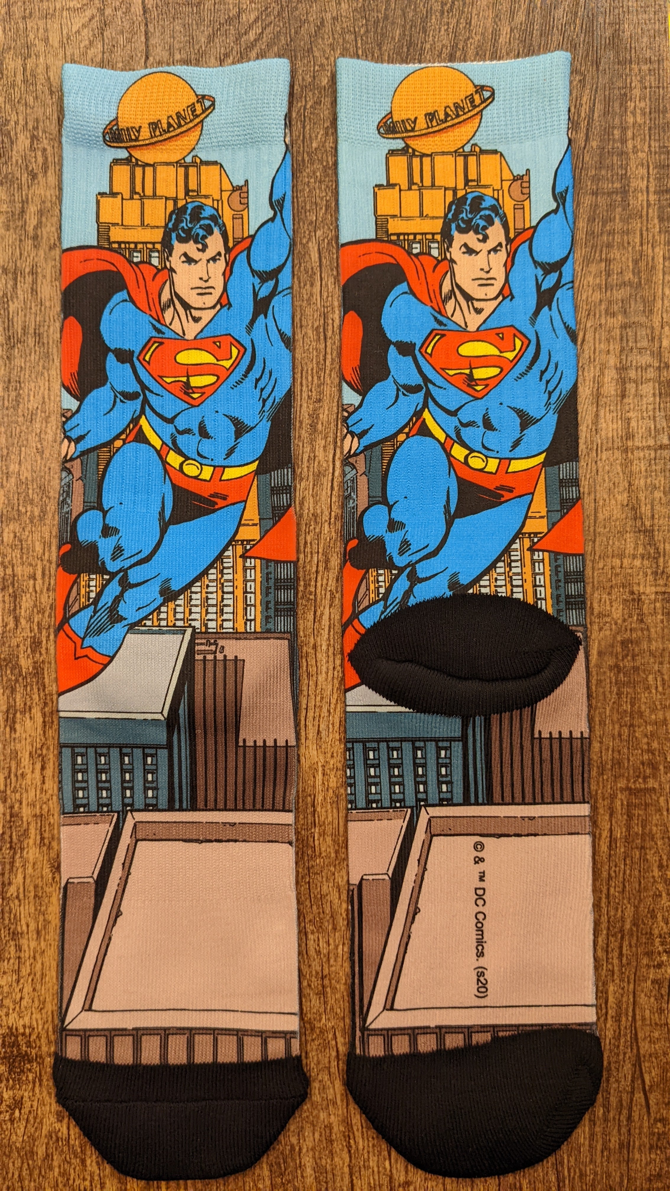 Superman Neal Adams art Dysub socks