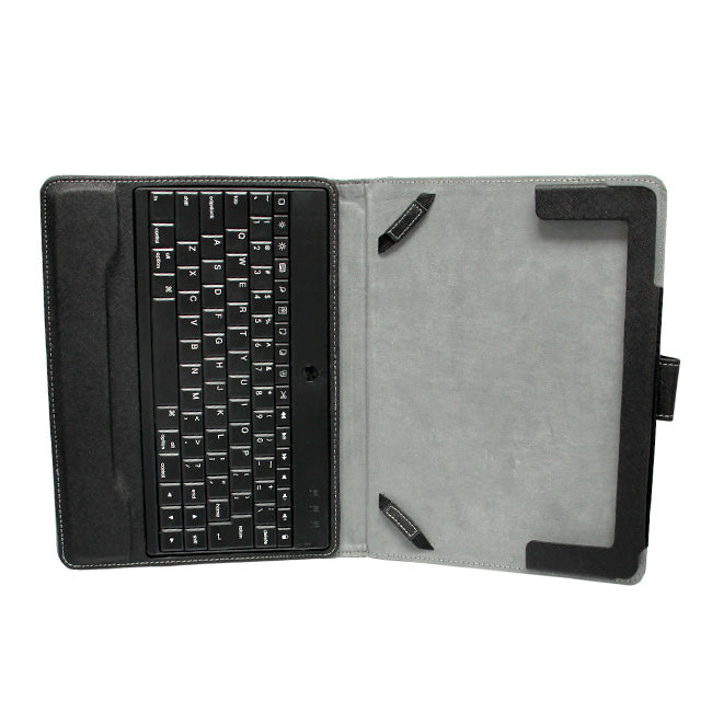 Ultrathin Aluminum Bluetooth keyboard leather Case for 7