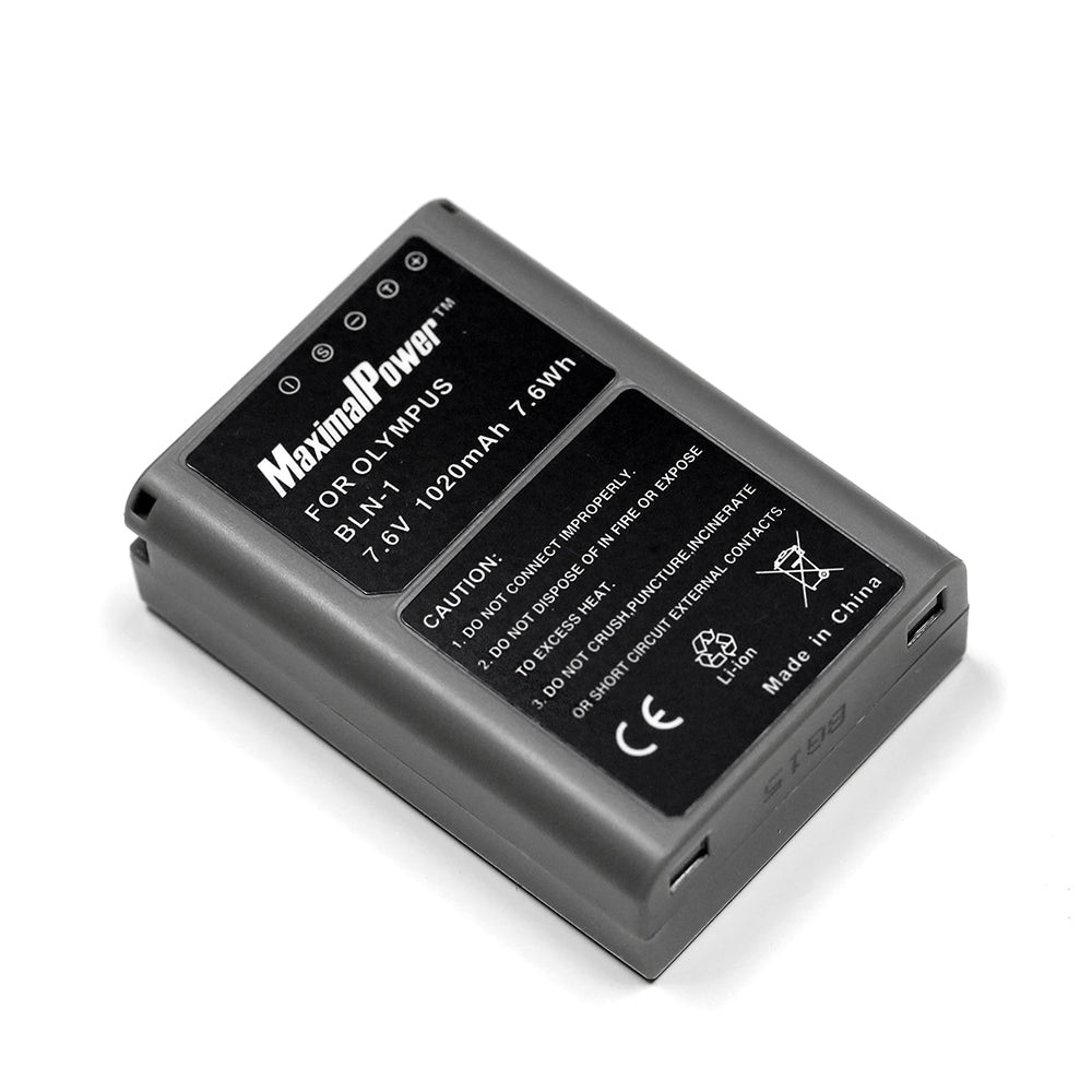 Replacement Camera Battery for Olympus OM-D E-M1, OM-D E-M5, OM-D E-M5 MARK II, PEN E-P5, PEN-F