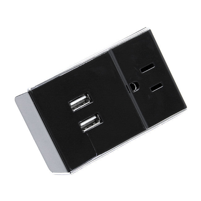 TWO Port USB Home Charger AC Power Plug Wall Plate Adapter For Smartphones, Tablets and other USB Devices