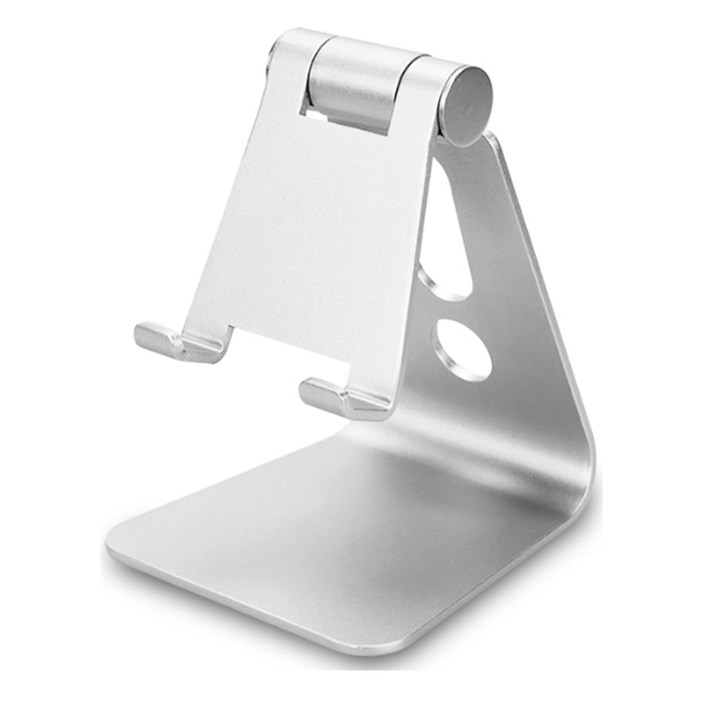 Aluminum Desk Stand with Adjustable View Angles for Smartphones & Tablets (Silver/Gold)