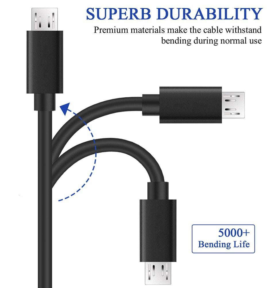 10FT Extra Long Charging Sync Cable Cord for Samsung Galaxy, Motorola